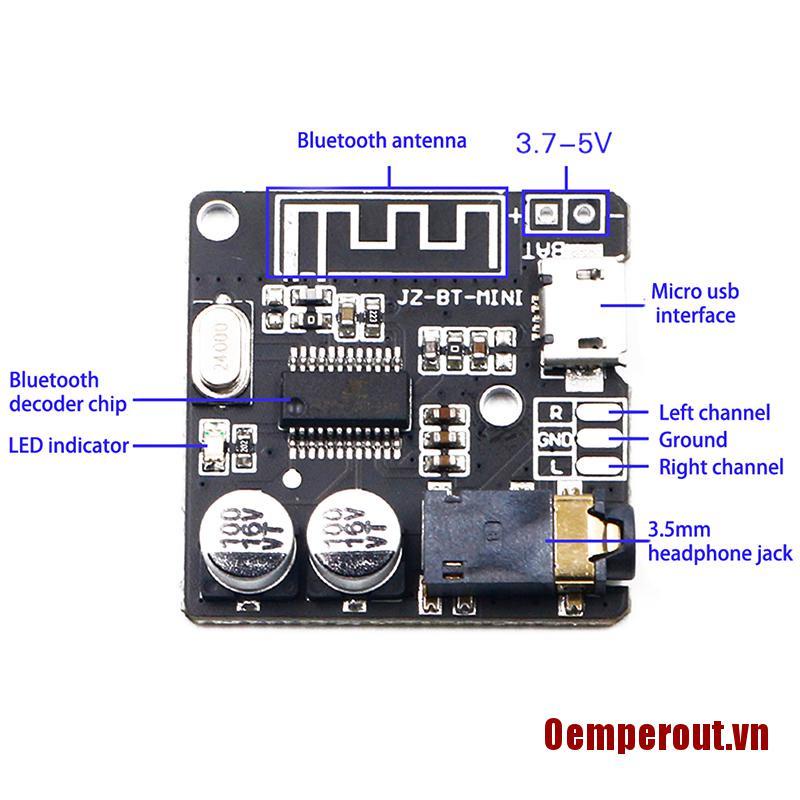 Oemperout❤Bluetooth Audio Receiver board Bluetooth5.0 MP3 lossless decoder board Module