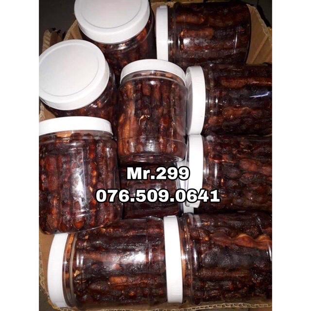 Mứt me Lào hủ 500 gram tặng kèm muối ớt