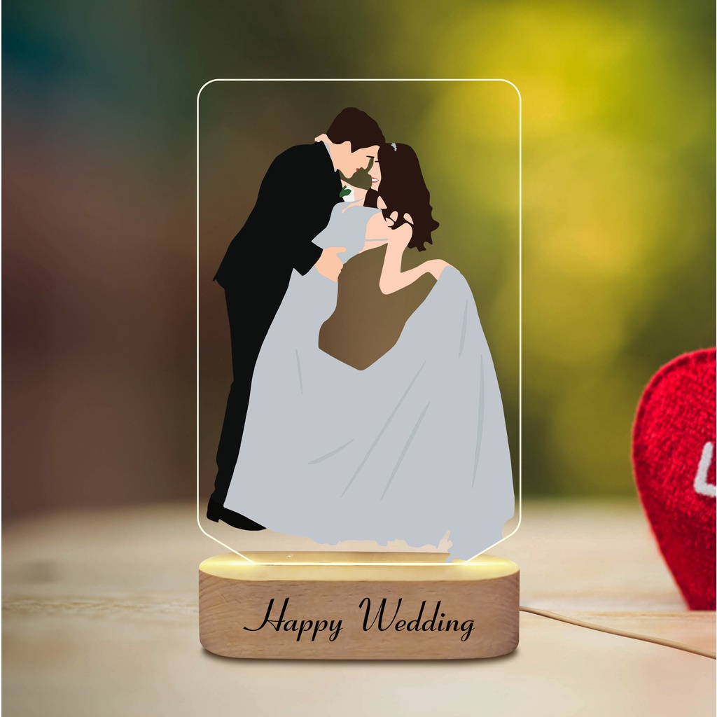 Đèn ngủ Thegioipuzzle vẽ line theo yêu cầu tô màu