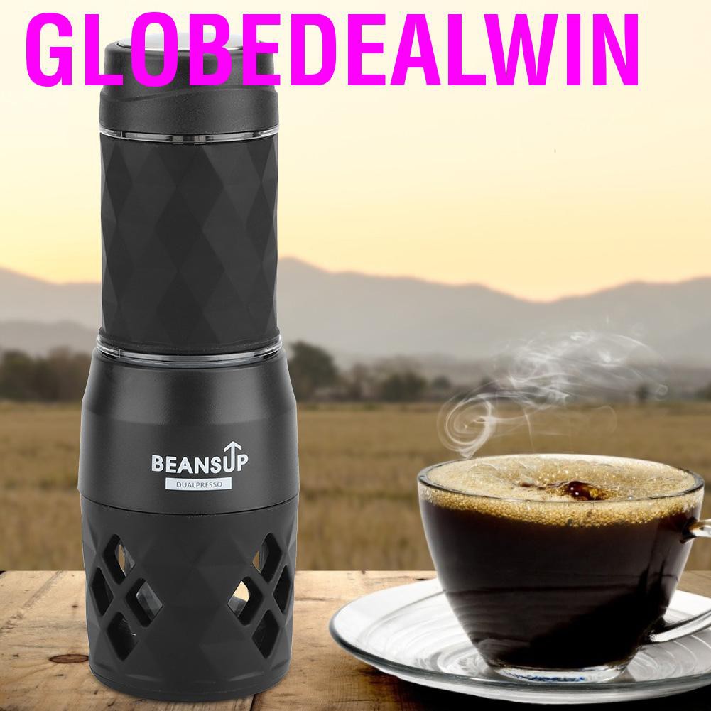 Globedealwin Portable Mini Manual Coffee Maker Handpress Capsule Powder Machine Travel