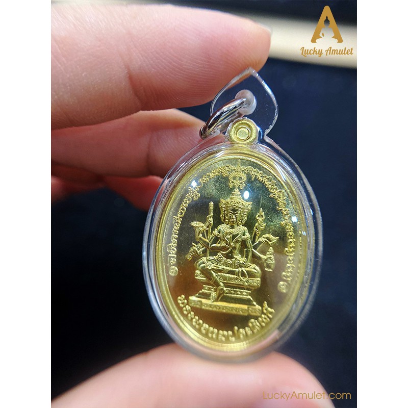 Lucky Amulet - Phật hộ mệnh - Rian Tứ diện thần - Phật bốn mặt - Cầu bình an, tài lộc - Tặng kèm hộp gỗ