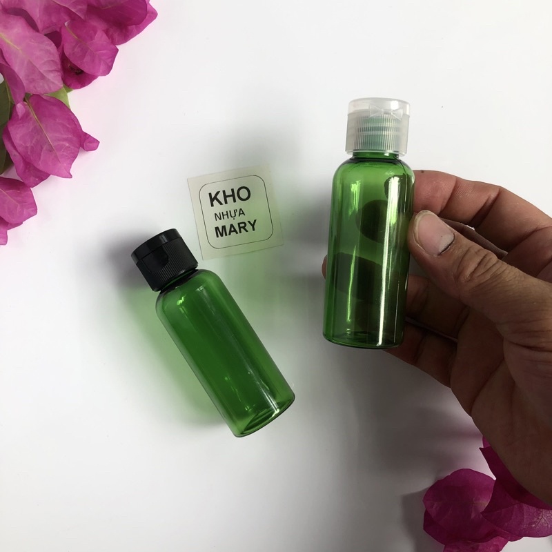 CHAI NẮP NHỌN TRONG SUỐT/ ĐEN - Bình Chiết mỹ phẩm 100ml/ 70ml/ 50ml/ 30ml/ 20ml nắp nhọn nhỏ giọt/ nắp bật