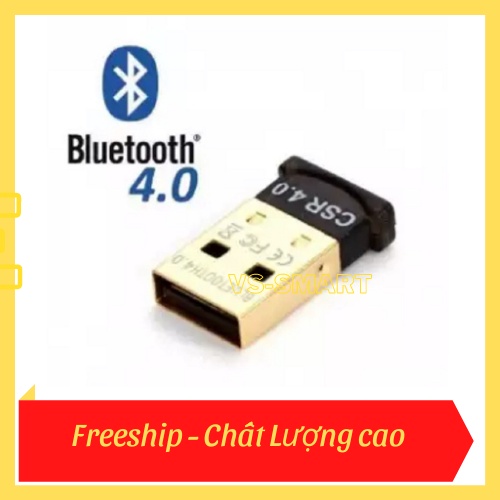 CHÍNH HÃNG - USB Bluetooth 4.0 Dongle - USB Bluetooth Music Receiver- bổ sung bluetooth cho máy tính để bàn, cho laptop