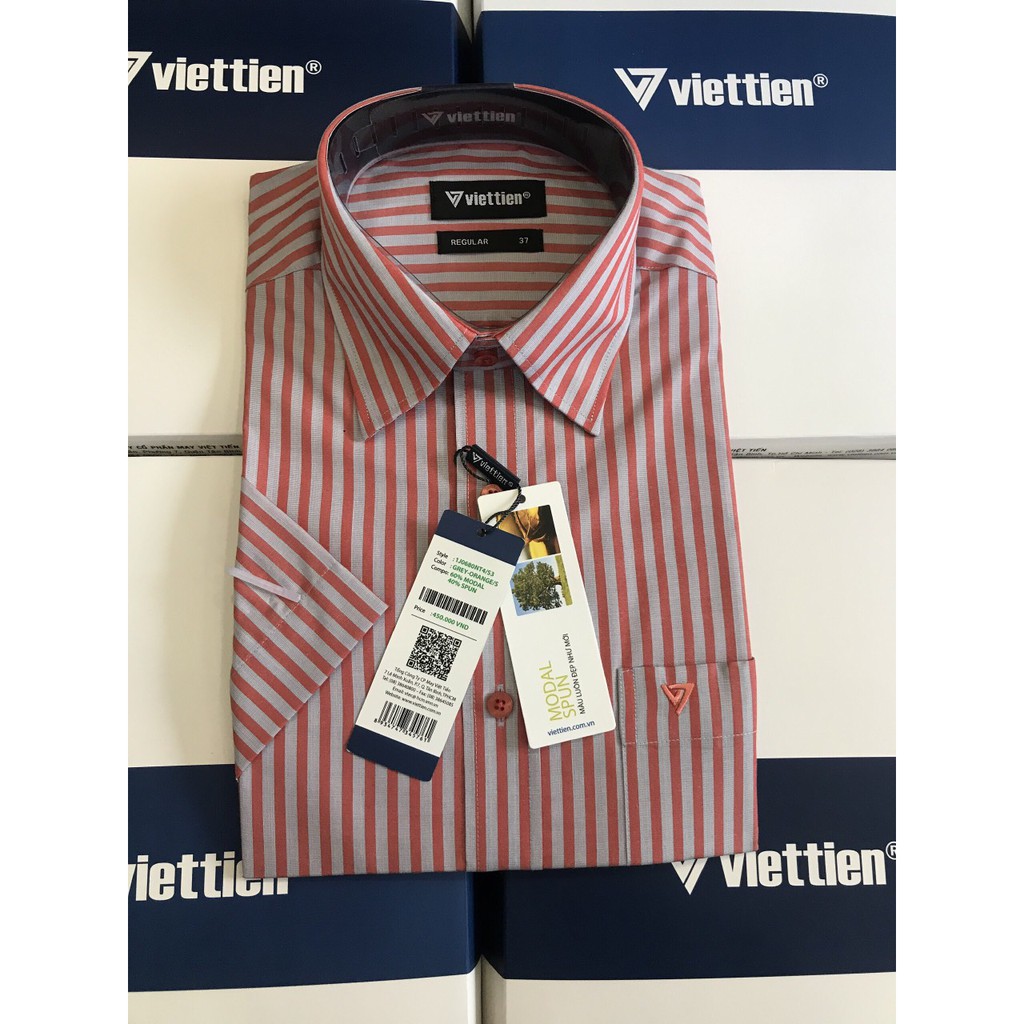 Áo sơ mi ngắn tay hiệu Việt Tiến | BigBuy360 - bigbuy360.vn