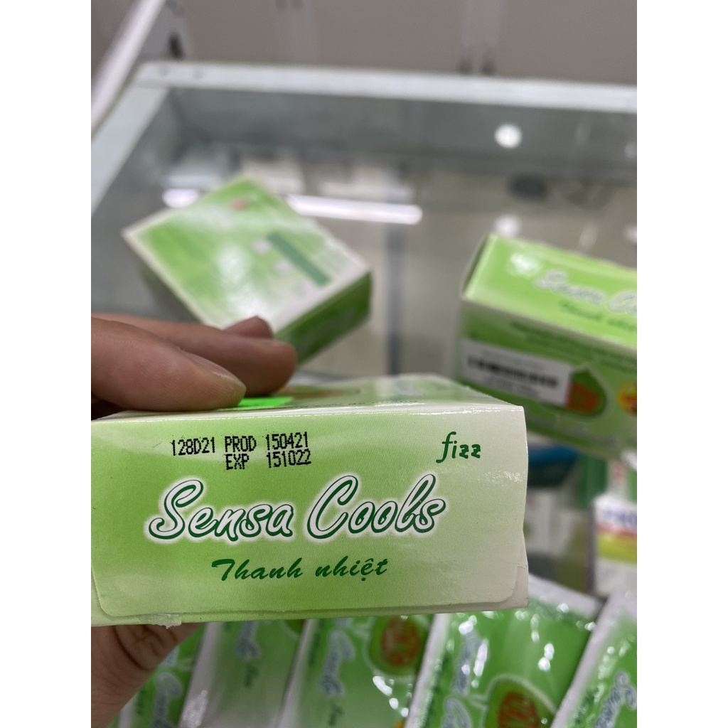 Bột sủi thanh nhiệt Sensa cool Fizz - hương chanh - hộp 6 gói - giúp thanh nhiệt cơ thể và tăng sức đề kháng