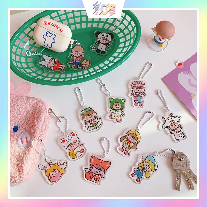 Móc khóa/keychains hoạt hình dễ thương ulzzang