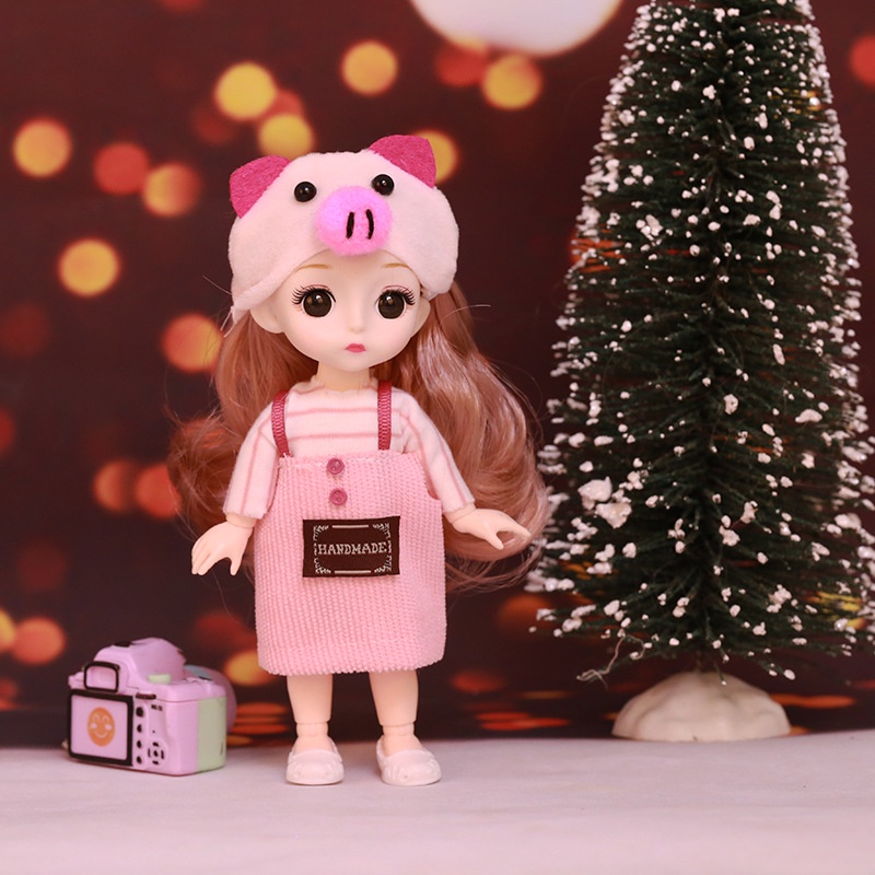 Đầm Công Chúa Mini 17cm Hóa Trang Cho Búp Bê Dễ Thương