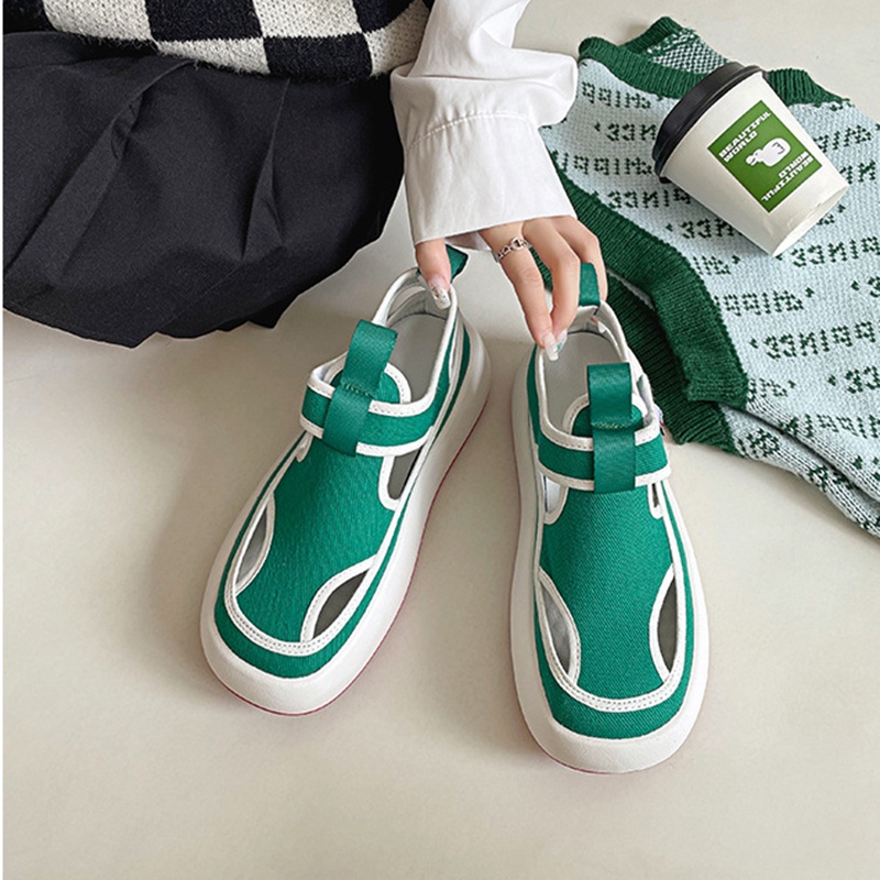 IELGY Giày Thể Thao Đế Dày Thời Trang Hàn Quốc Cho Nữ