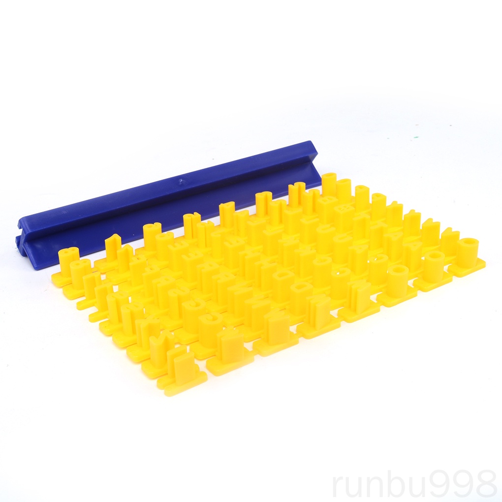 Khuôn Dập Nổi Họa Tiết Chữ Số Dùng Để Trang Trí Bánh Quy / Kẹo Đường Runbu998