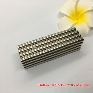 Hộp 100 Viên Nam Châm Vĩnh Cửu 8x3mm Lực Từ N35 Loại 1