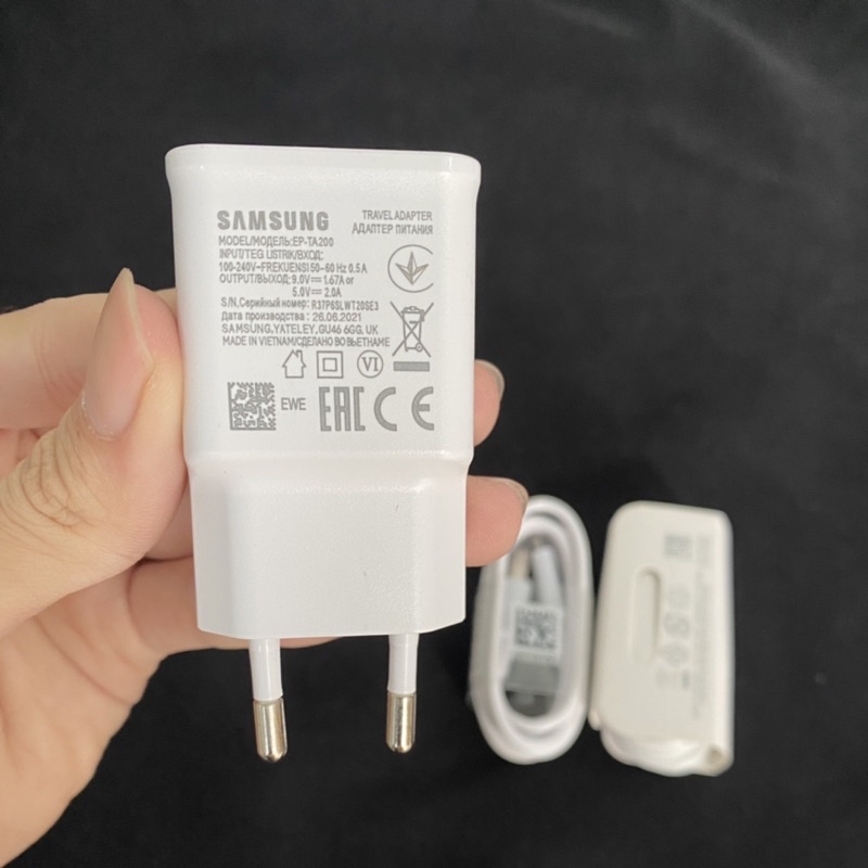Bộ Củ Sạc S̲A̲M̲S̲U̲N̲G̲ - Dây Sạc S̲A̲M̲S̲U̲N̲G̲ Micro Usb Và Type C Quick Charge S8 S9 S10 Chính Hãng Bảo Hành 12T