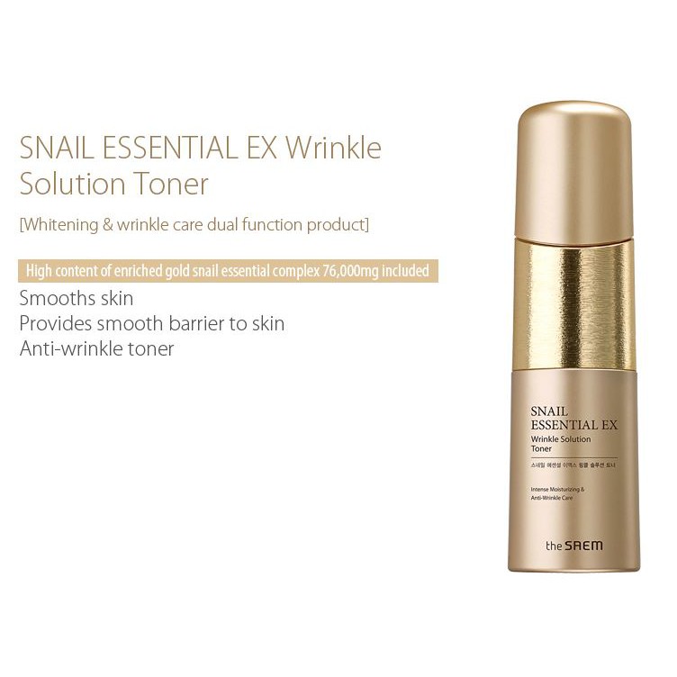 Snail Essential EX Wrinkle Solution Toner 150ml