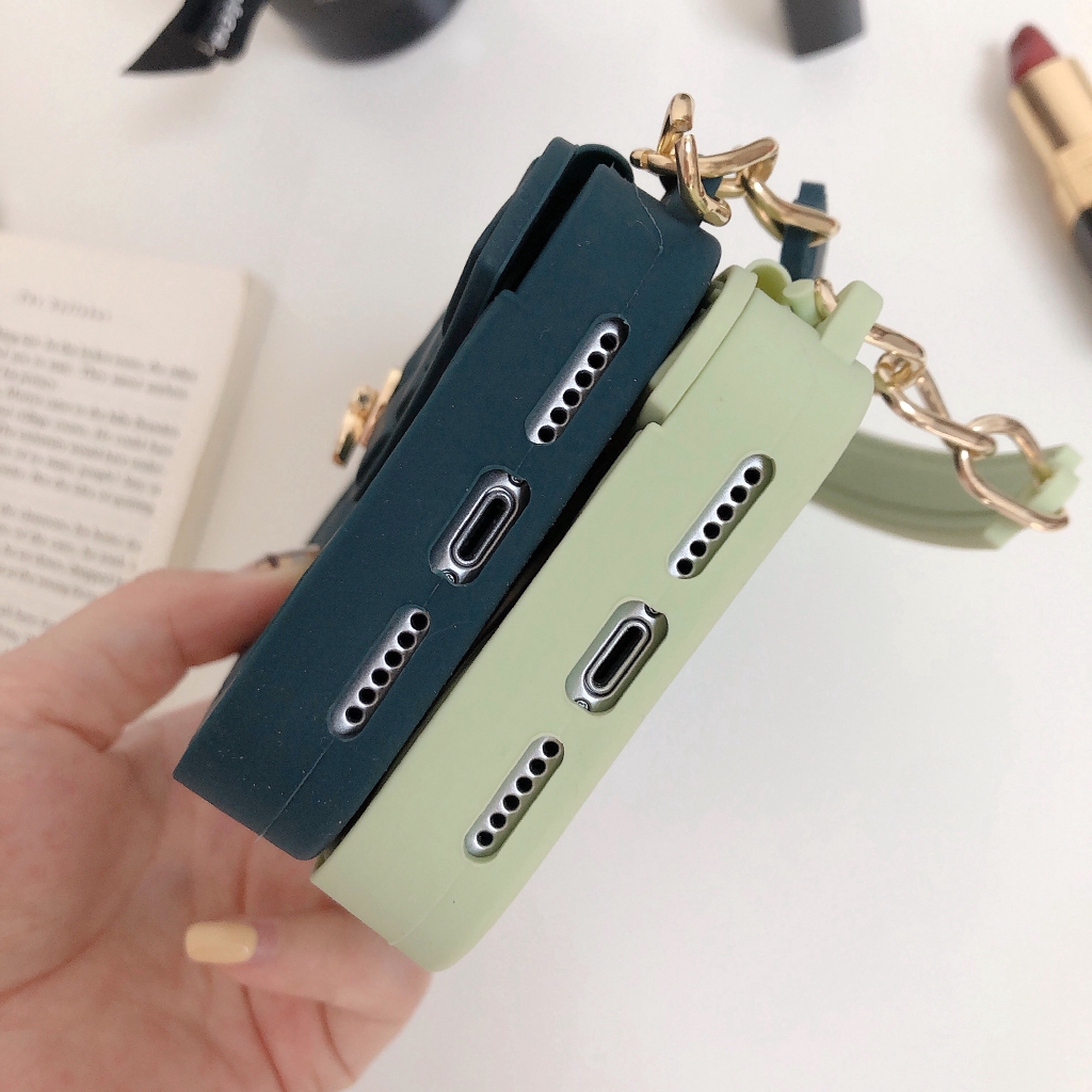 Ốp điện thoại hình túi xách nhám nhiều mẫu cho iPhone 6 6s 7 8 PLUS X Xs XR Xsmax 11