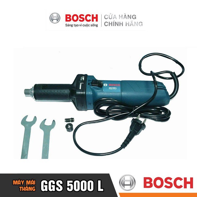 [CHÍNH HÃNG] Máy Mài Thẳng Bosch GGS 5000 L (6MM-500W) Giá Đại Lý Cấp 1, Bảo Hành Tại Các TTBH Toàn Quốc