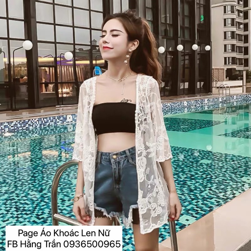 Khoác ren đi biển mẫu mới.