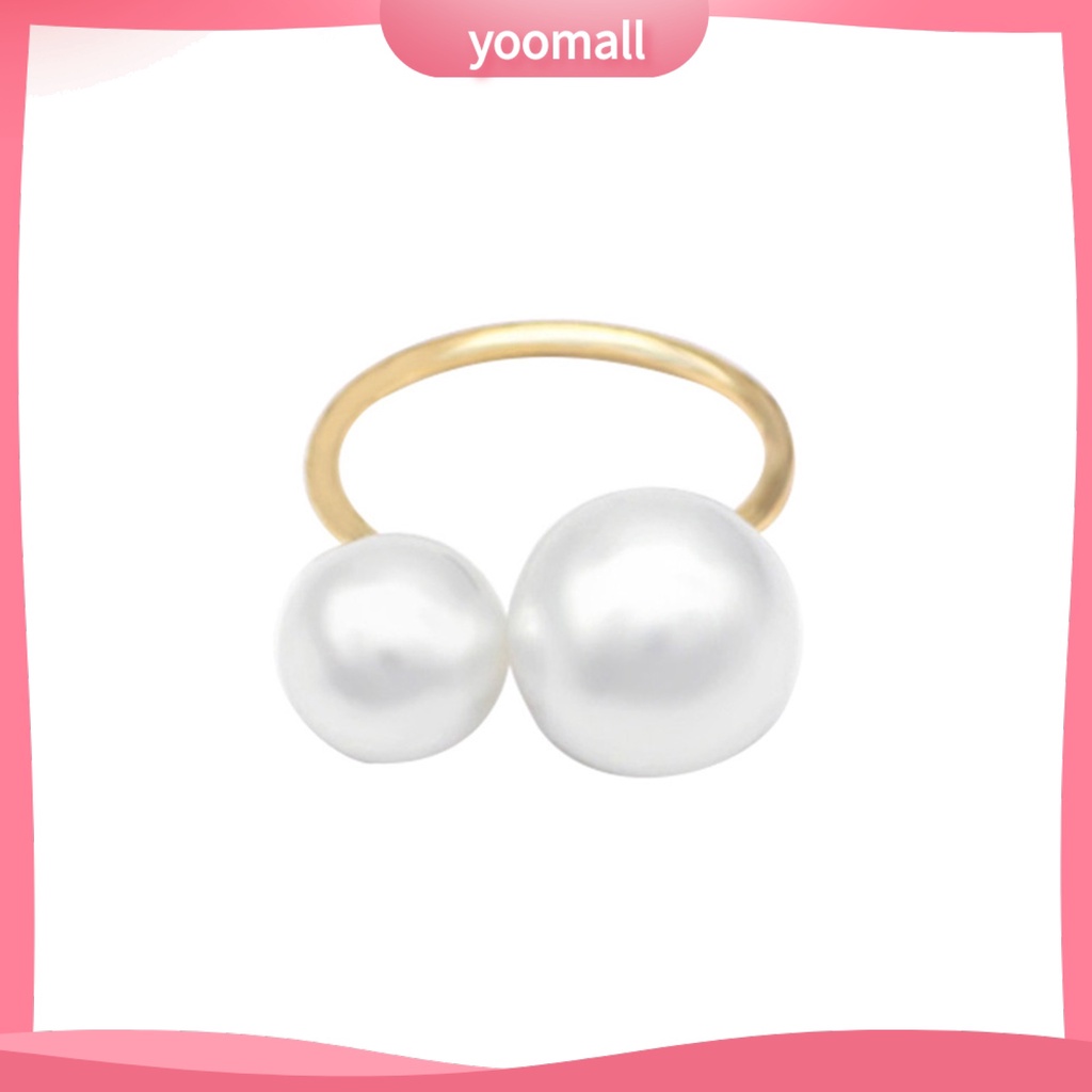 Nhẫn Hở Đính Ngọc Trai Giả Bằng Hợp Kim Thời Trang Cho Nữ