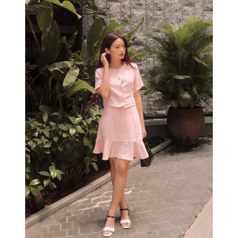 Set Áo Chân Váy Đuôi Cá Sang Trọng - BLV22057