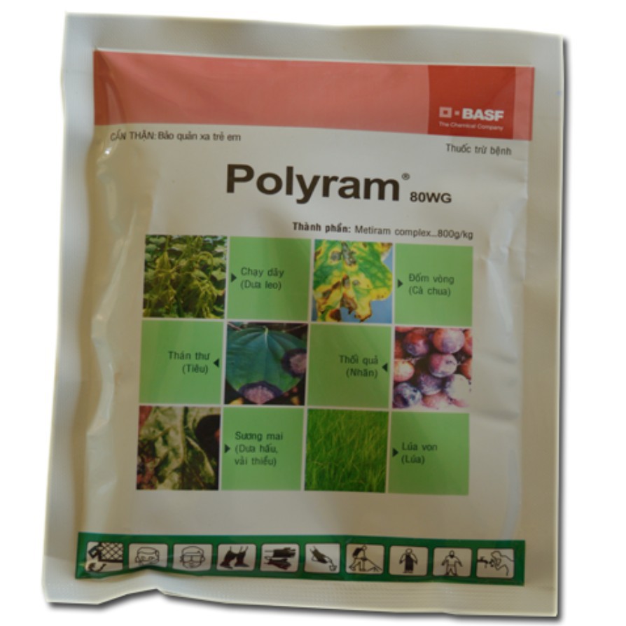 Thuốc Trừ Bệnh POLYRAM 80WG (Gói 100gr)