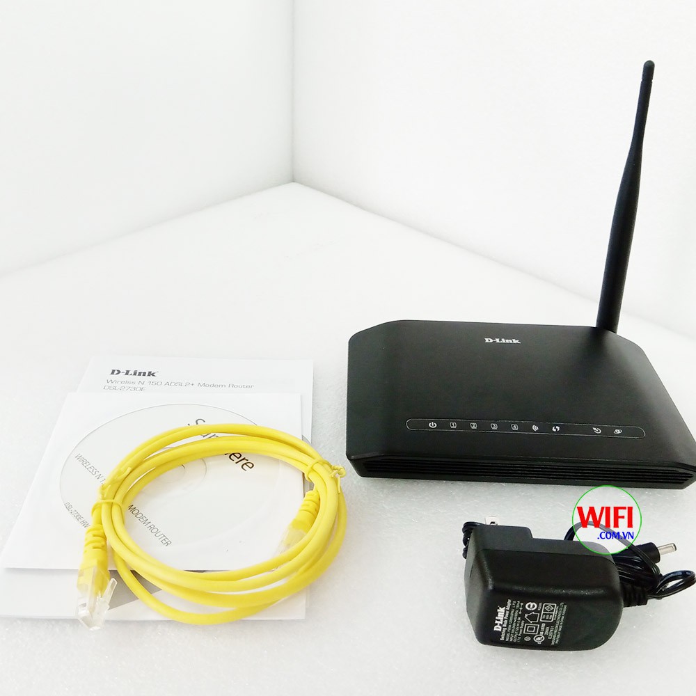 [Mã SKAMLTB11 giảm 20K đơn 0Đ] Bộ phát wifi N150 D-Link DSL-2730E Hàng Chính Hãng - Tốc độ 150Mbps.