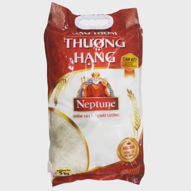 Túi 5kg Gạo Thơm Thượng Hạng Neptune  Bao bì mới