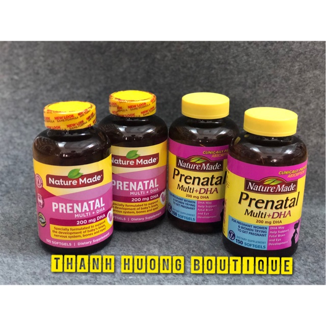 Nature Made Prenatal multi + DHA - vitamin tổng hợp cho bà bầu