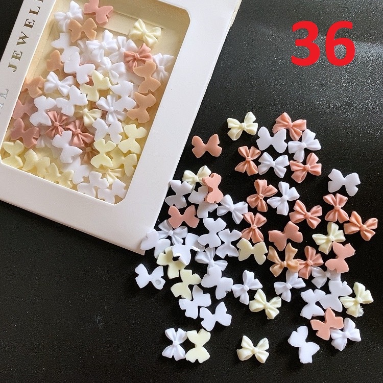 Set nơ trang trí đính móng, Charm nơ nail manh219