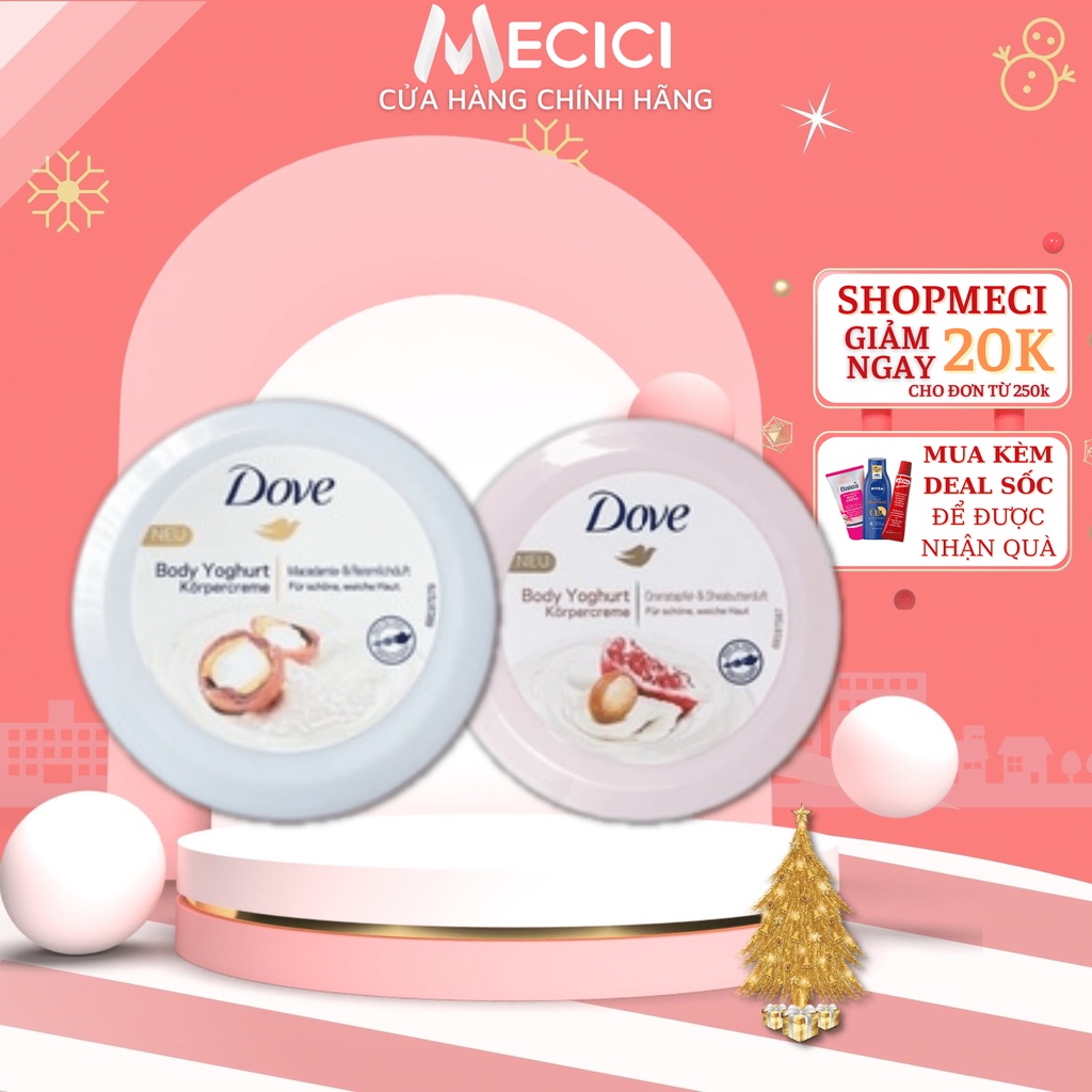 Dưỡng thể Dove Body Yoghurt dưỡng da trắng hồng, 250ml - Nội địa Đức - Shop Mecici