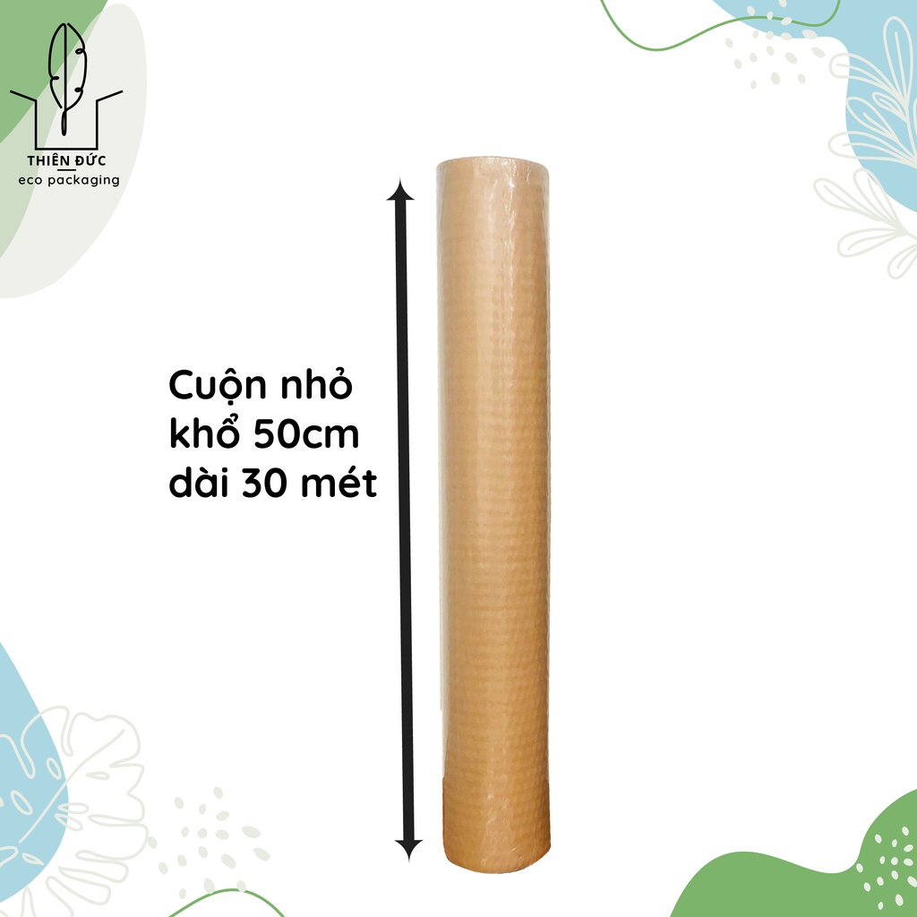 THAY THẾ XỐP HƠI – Cuộn giấy xi măng bọc hàng 50x30M tổ ong kraft – Thân thiện môi trường