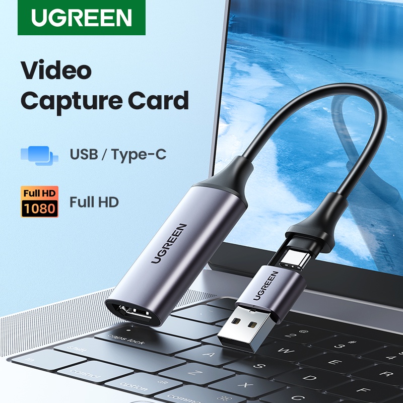 Card ghi hình video 4k HDMI sang USB/Type-C Ugreen| Hỗ trợ Capture 4K30Hz| Độ phân giải đầu ra 1080P