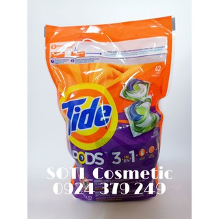 Viên giặt Tide Pods thùng 4 bịch 168 viên xuất xứ Mỹ