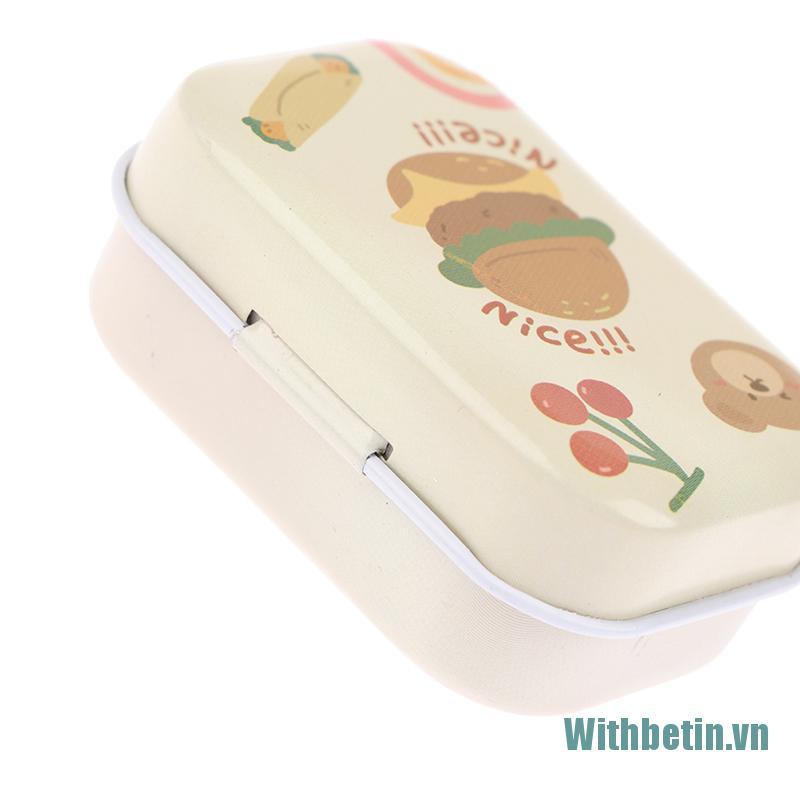 【Withbetin】1X Sealed Tin Box Jar Packaging Boxes Jewelry Candy Coin Earrings Headphone Gift