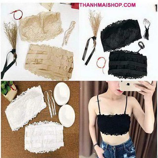 Áo bra ren ống ba dây sau