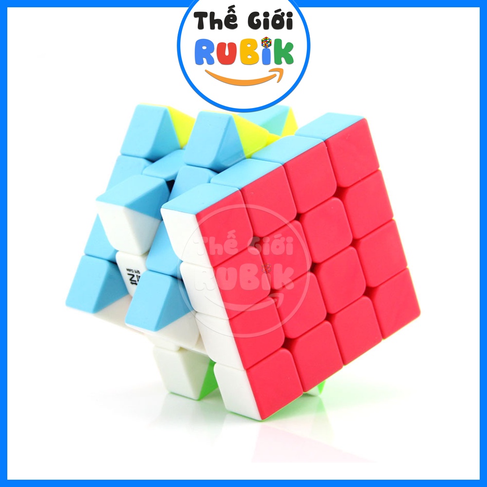 Rubik 4x4 QiYi QiYuan S Stickerless / Viền Đen. Rubic 4 Tầng 4x4x4 Đồ Chơi Trí Tuệ | Thế Giới Rubik