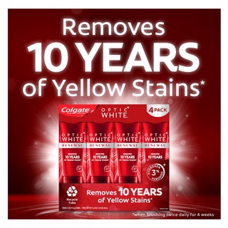 Lốc 4 Kem đánh răng Colgate Optic White Renewal 116g *4 nội địa Mỹ
