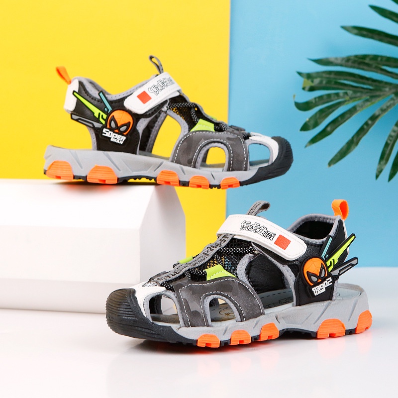 Dép sandal Rọ Siêu Nhân học sinh cao cấp NB888 Quảng Châu cho bé từ 3 đến 12 tuổi