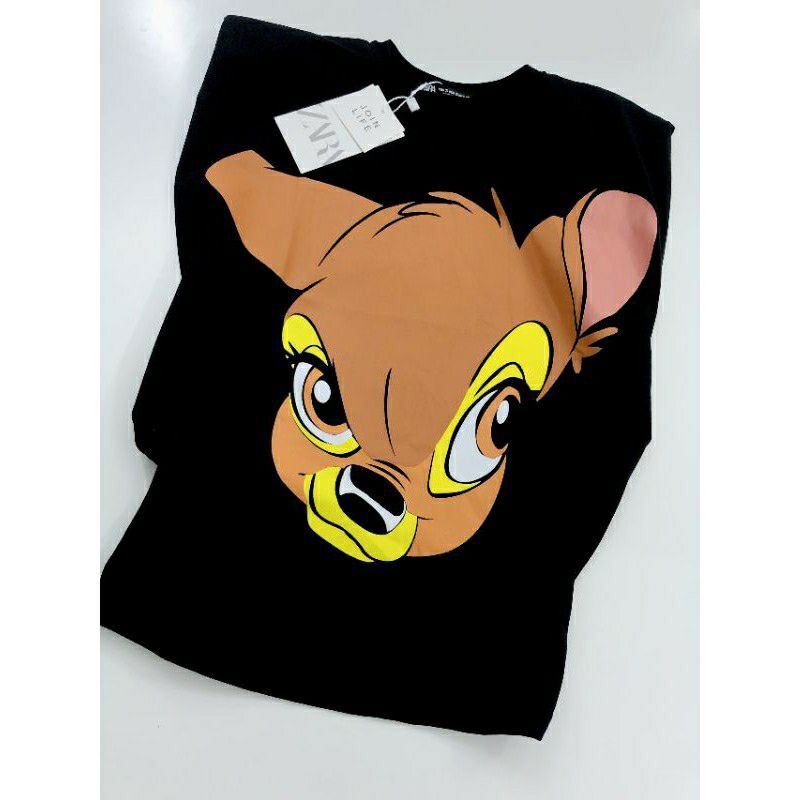 NHIỀU MẪU Cực hot siêu phẩm áo thun độn vai in hình nai cá tính, Mickey, Tom &amp; Jerry, thỏ Bunny