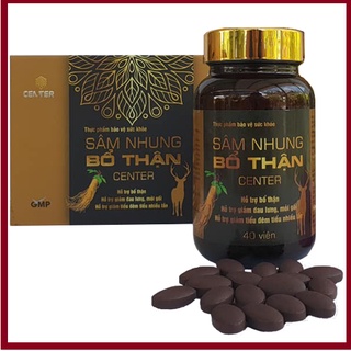 Sâm Nhung Bổ Thận Center, Hỗ trợ bổ thận tráng dương, giảm đau lưng, mỏi gối, tiểu đêm, khỏe thận