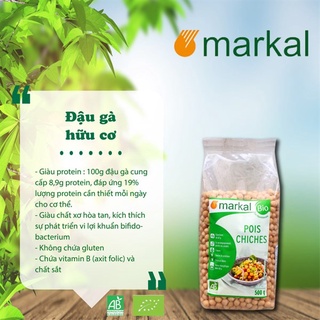 Đậu gà hữu cơ markal 500g - chiết gói lẻ 100g