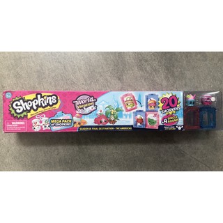 Bộ Đồ Chơi Chu Du Thế Giới Shopkins Season 8 World Vacation Americas Mega Pack 20 pack - Châu Mỹ (Mỹ)