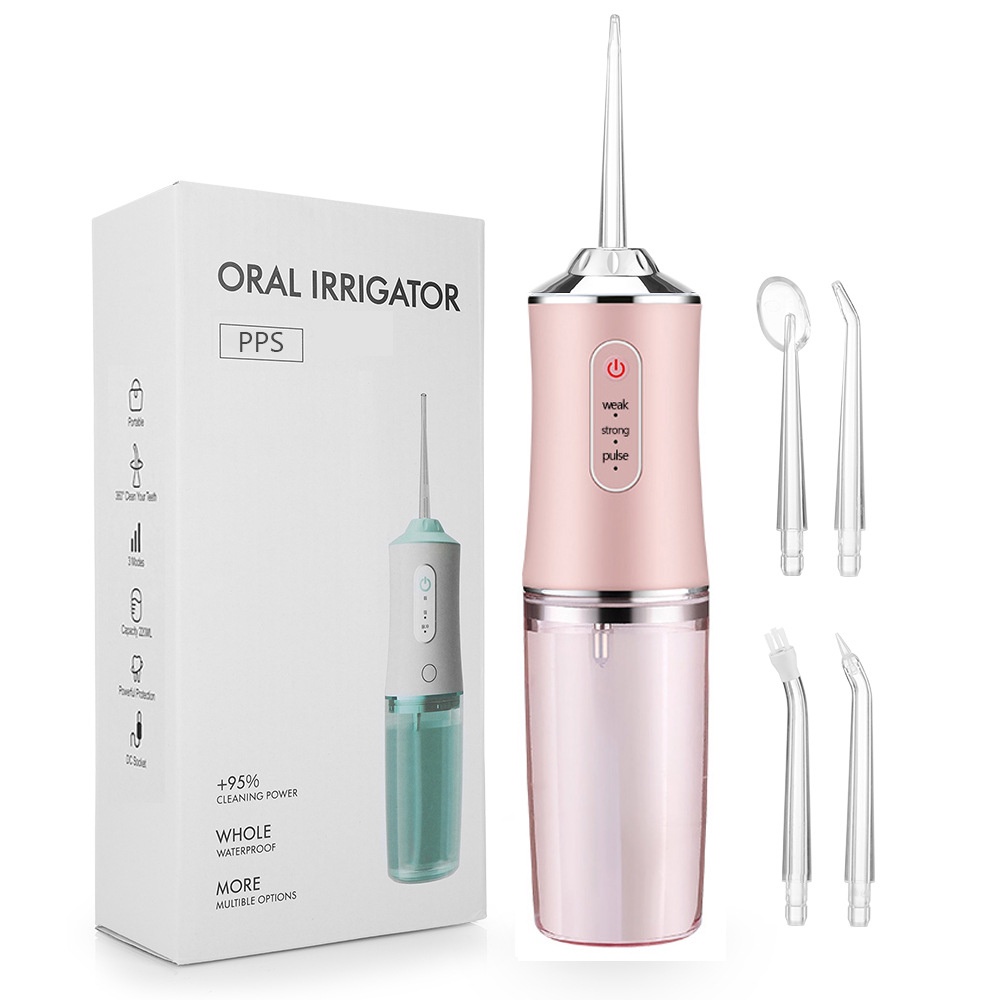 Máy Tăm Nước Cầm Tay - Tăm Nước Vệ Sinh Răng Miệng Oral Irrigator Bản Quốc Tế Chuẩn Châu Âu Chính Hãng.( TIẾNG ANH)