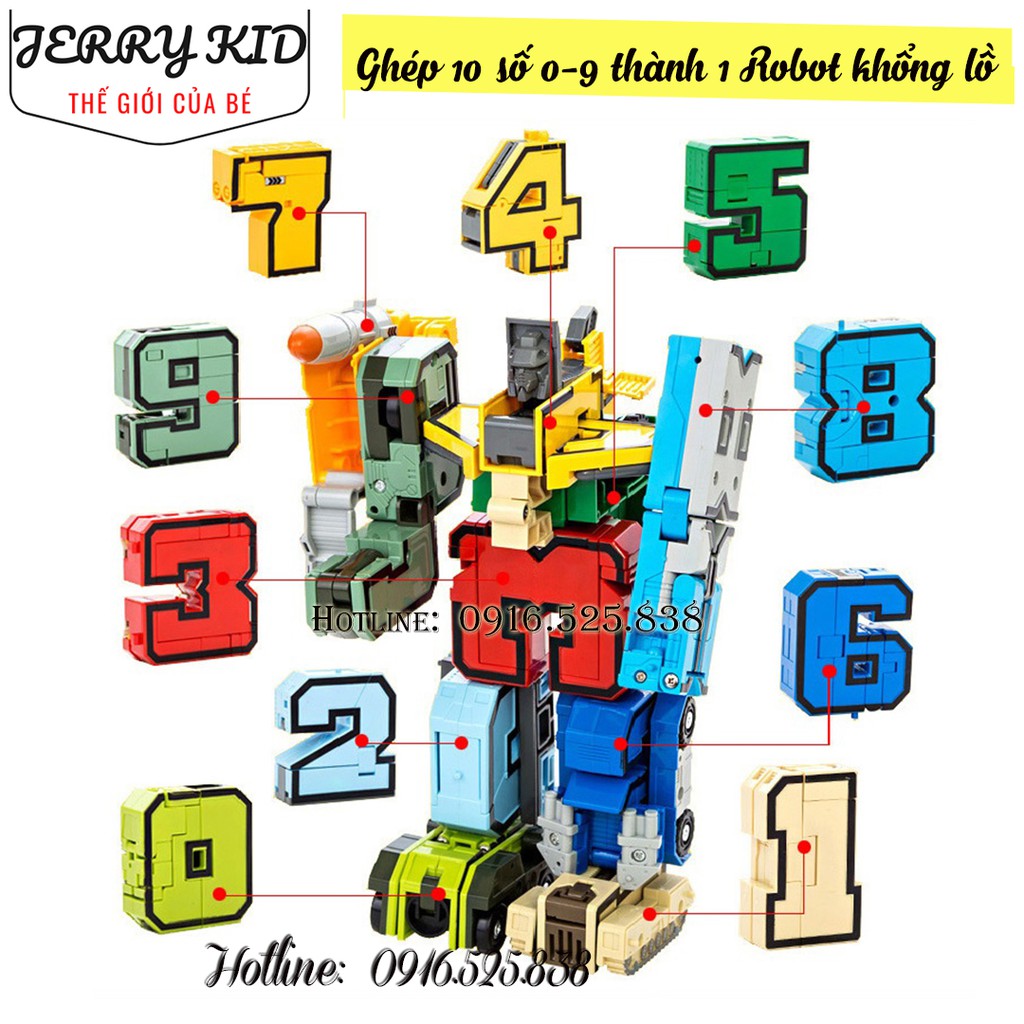 Bộ Đồ chơi xếp hình Lego robot số toán học 15 chi tiết cao cấp cho bé từ 3 tuổi