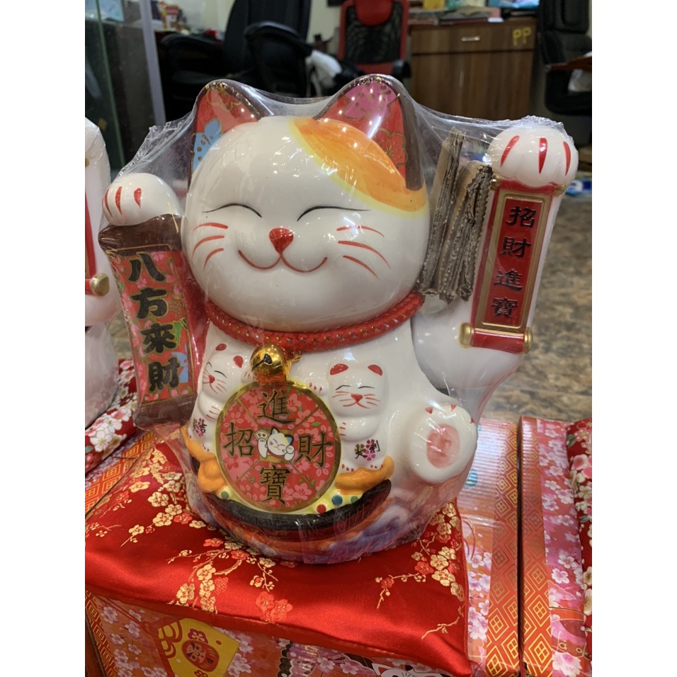 Mèo thần tài vẫy tay chạy pin xinh xắn- chiêu tài nghênh lộc