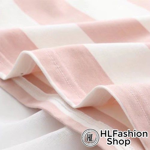 Áo thun tay lỡ form rộng sọc cá voi siêu xinh, áo phông form rộng size HLFashion