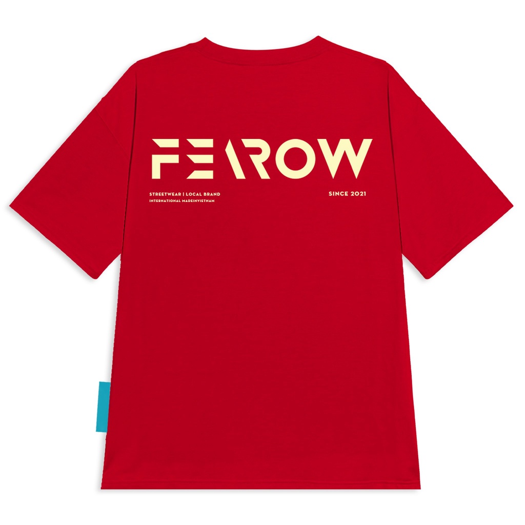 Áo thun nam nữ local brand unisex Fearow Signature / Đỏ FW141