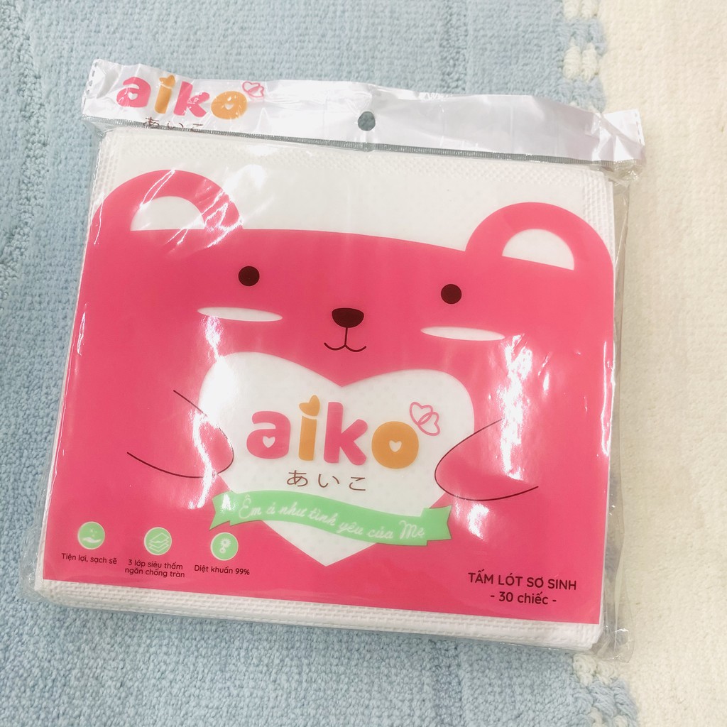TẤM LÓT SU SƠ SINH AIKO - Gói 30 Miếng
