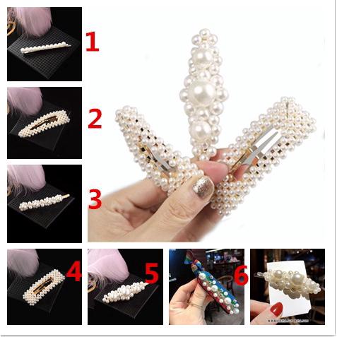 Kẹp tóc ngọc trai phong cách Hàn Quốc