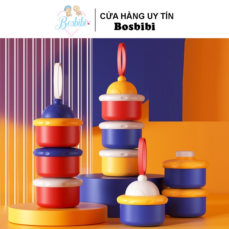 Hộp đựng sữa bột 3 tầng cao cấp