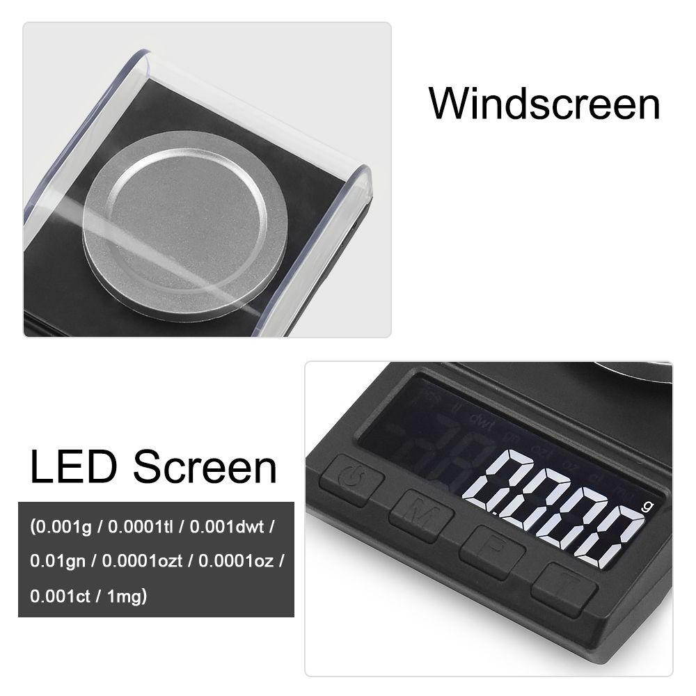 LANSEL Cân Điện Tử LCD Kỹ Thuật Số USB Chất Lượng Cao Cho Phòng Thí Nghiệm