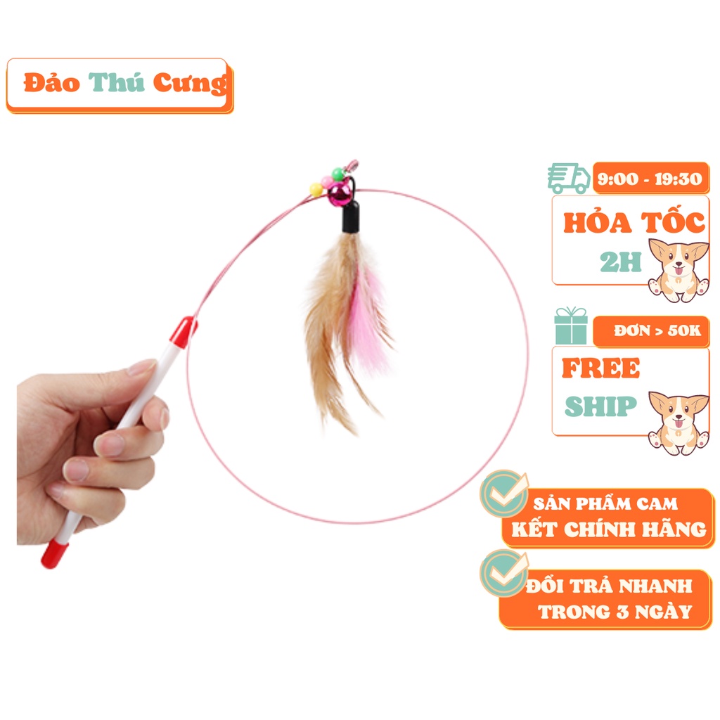 Cần câu dẻo giải trí cho mèo
