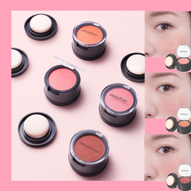 PHẤN MÁ HỒNG INNISFREE JELLY CHEEK DẠNG THẠCH MỀM, XỐP MỊN 3.4 GAM..